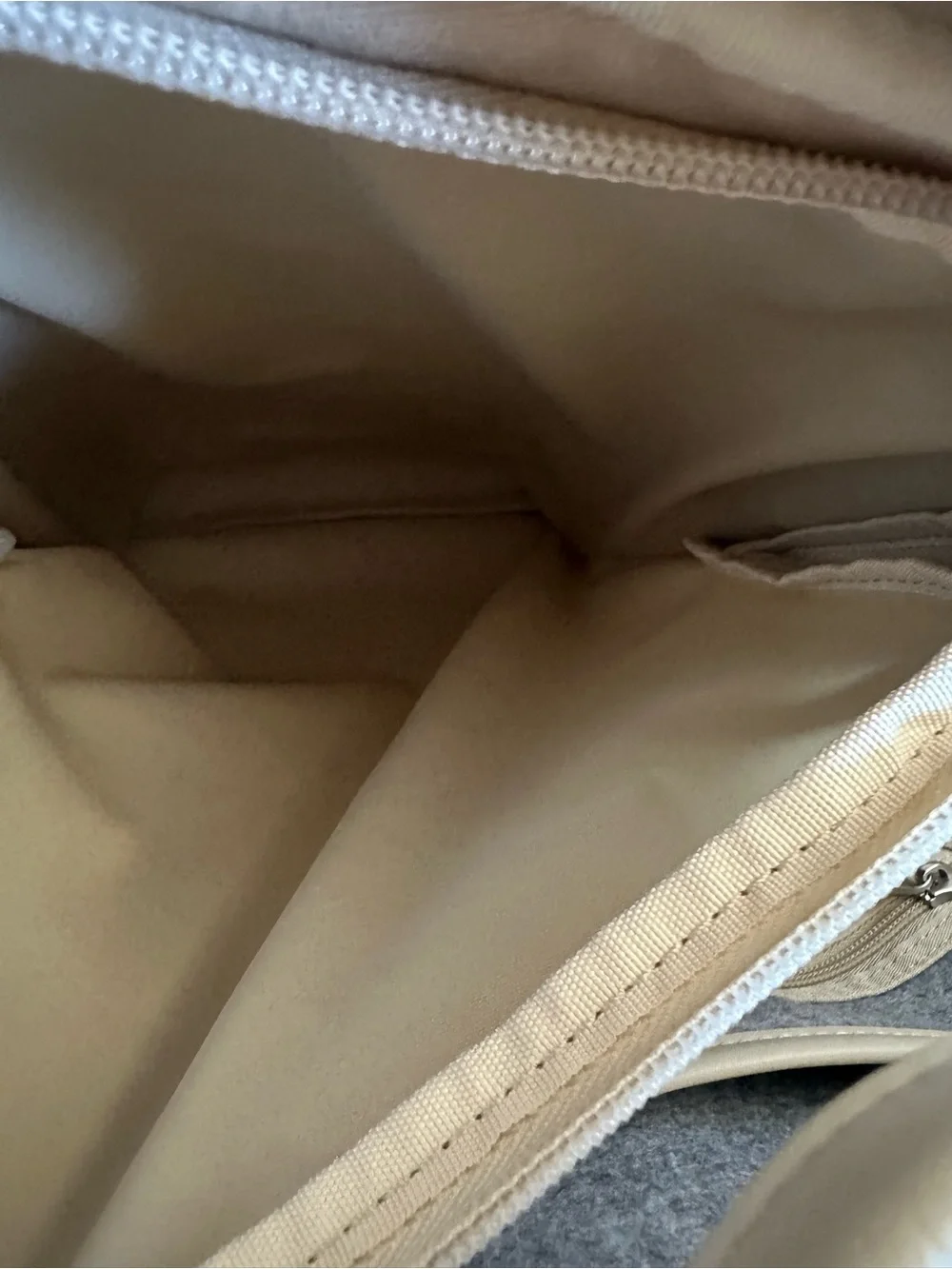 Monos Metro Backpack in Beige Vegan Leather